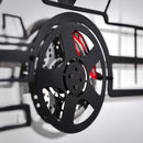 BMW E36 M3 Wall Art – Classic Steel Silhouette with Spinning Wheels-KAFMEKA015