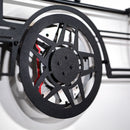 1985 Ferrari 400i Wall Art – Classic Steel Silhouette with Spinning Wheels-KAFMEKA024