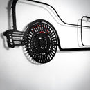 1957 Ford Thunderbird Wall Art – Classic Convertible Steel Silhouette-KAFMEKA027