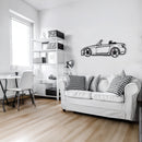 Honda S2000 Wall Art – JDM Steel Silhouette with Spinning Wheels-KAFMEKA029
