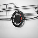 1990 Mercedes-Benz 500 SEC Wall Art – Steel Silhouette with Spinning Wheels-KAFMEKA032