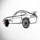 Mercedes-AMG GT R Wall Art – Steel Silhouette with Spinning Wheels-KAFMEKA033