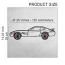 Mercedes-AMG GT R Wall Art – Steel Silhouette with Spinning Wheels-KAFMEKA033