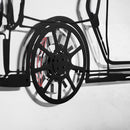 Nissan GT-R R35 Wall Art – JDM Steel Silhouette with Spinning Wheels-KAFMEKA036