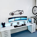 Toyota Supra MK4 Wall Art – JDM Legend Steel Silhouette with Spinning Wheels-KAFMEKA043