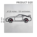 Toyota Supra MK4 Wall Art – JDM Legend Steel Silhouette with Spinning Wheels-KAFMEKA043