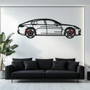 Porsche Taycan Turbo Cross Metal Wall Art – Electric Performance Silhouette with Rotating Wheels-KAFMEKA067