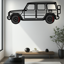 Mercedes G-Class Metal Wall Art – Luxury SUV Silhouette with Rotating Wheels 🚙✨KAFMEKA069