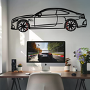 Mercedes C63 AMG Metal Wall Art – Performance Coupe Silhouette with Rotating Wheels 🔥🏁KAFMEKA071