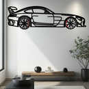 Mercedes AMG GT Metal Wall Art – Rotating Wheels • Luxury Car Silhouette Decor for Garage & HomeKAFMEKA072