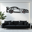 Mercedes AMG GT Metal Wall Art – Rotating Wheels • Luxury Car Silhouette Decor for Garage & HomeKAFMEKA072