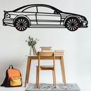 Mercedes CLK63 Metal Wall Art – Spinning Wheel Garage Decor for Car Enthusiasts - KAFMEKA076