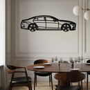 Mercedes CLS Metal Car Wall Art – Rotating Wheels • Luxury Automotive Decor Gift - KAFMEKA077