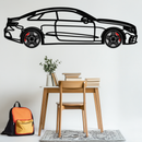Mercedes E53 AMG Rotating Wheel Metal Wall Art – Luxury Coupe Silhouette Decor for Car Enthusiasts- KAFMEKA078