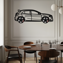 Mercedes GLA 45 Metal Wall Art – Rotating Wheel Car Silhouette Decor | Luxury Automotive Gift for Car Lovers- KAFMEKA080