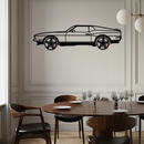 Ford Mustang 1971 Metal Car Wall Art – Rotating Wheels Classic Muscle Car Decor, Garage & Office Gift-KAFMEKA086