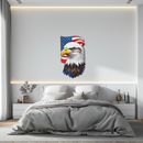 American Eagle Metal Wall Art – Patriotic UV Printed Decor-KAFUVM003