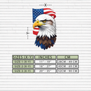 American Eagle Metal Wall Art – Patriotic UV Printed Decor-KAFUVM003