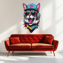 Cool Cat DJ Metal Wall Art – Street Style UV Decor-KAFUVM008