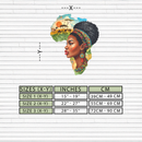 African Woman in Map Metal Wall Art – Cultural UV Printed Decor-KAFUVM012