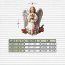 Christmas Angel Metal Wall Art – Holy Child UV Printed Decor-KAFUVM018