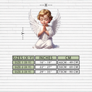 Praying Baby Angel Metal Wall Art – Religious Nursery Decor-KAFUVM020