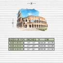 Colosseum Metal Wall Art – Ancient Rome Landmark Decor-KAFUVM023