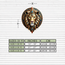Regal Lion Mandala Wall Art – Royal Jungle Vibes Decor-KAFUVM026