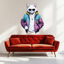 Street Style Cat Metal Wall Art – Cool Urban Decor-KAFUVM028