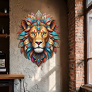 Regal Lion Metal Wall Art – Tribal Vibes, Fierce Style-KAFUVM029