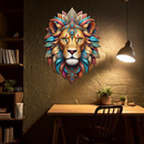 Regal Lion Metal Wall Art – Tribal Vibes, Fierce Style-KAFUVM029