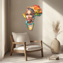 African Queen Metal Wall Art – Bold Cultural Decor-KAFUVM040