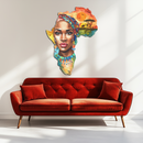 African Queen Metal Wall Art – Bold Cultural Decor-KAFUVM040