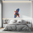 Colorful Parrot Metal Wall Art – Tropical Bird Decor-KAFUVM041
