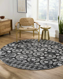 Kahraman Black & White Washable Rug