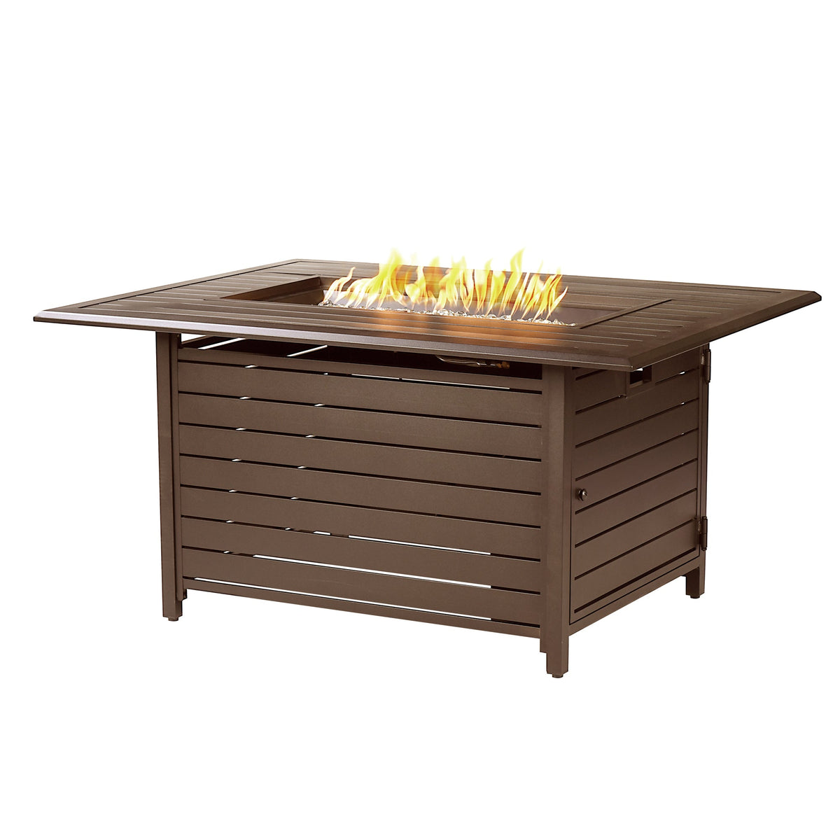 Aluminum 48-in Rectangular Propane Fire Table, Beads, Covers and Lid, photo 12 of 12