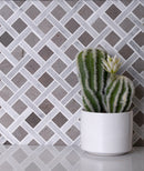 Bianco Carrara Eastern Beige 12x12 Polished Basketweave Marble Mosaic Tile (5 pack, 5 sq ft/case)