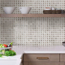 Bianco Carrara Eastern Beige 12x12 Polished Basketweave Marble Mosaic Tile (5 pack, 5 sq ft/case)