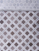 Beige 12x12 Polished Basketweave Marble Mosaic Tile (5 pack, 5 sq ft/case) - Sample