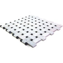 Bianco Carrara, Eastern Black 12x12 Polished Basketweave Marble Mosaic Tile (5 pack, 5 sq ft/case)