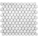 Cotton White 11x12 Polished Hexagon Marble Mosaic Tile (5 pack, 4.55 sq ft/case) - Sample