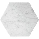 White 10x10 Honed Hexagon Bianco Carrara Marble Tile (5 pack, 2.95 sq ft/case)