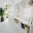 White 12x12 Honed Herringbone Marble Mosaic Tile (5 pack, 5.29 sq ft/case) - Sample