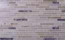 Beige 12x12 Polished Split Face Brick Marble Mosaic Tile (5 pack, 4.83 sq ft/case) - Sample