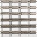 White 12x12 Polished Brick Marble Mosaic Tile (5 pack, 5 sq ft/case) - Sample