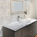 White 12x12 Honed Brick Marble Mosaic Tile (5 pack, 4.92 sq ft/case) - Sample