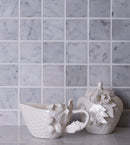 White 12x12 Honed Square Bianco Carrara Marble Mosaic Tile (5 pack, 5 sq ft/case)