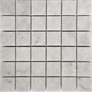 White 12x12 Honed Square Bianco Carrara Marble Mosaic Tile (5 pack, 5 sq ft/case)