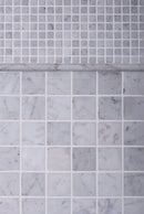 White 12x12 Honed Square Bianco Carrara Marble Mosaic Tile (5 pack, 5 sq ft/case)