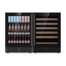 Ultimate Under-Bench Wine & Beverage Refrigerator Combo with Low-E Glass Door